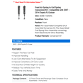 thumbnail image 2 of Front Air Spring to Coil Spring Conversion Kit - Compatible with 2007 - 2014 Toyota FJ Cruiser 2008 2009 2010 2011 2012 2013, 2 of 2