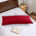 thumbnail image 7 of Bare Home Body Pillowcase - Envelope Closure - Ultra Soft - Double Brushed - Red, 7 of 7