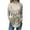 Khaki, variant on Women's Floral Print Long Sleeve Turtleneck Casual Loose Fit Blouse Top Elegant Gradient Colorful Design for All Seasons