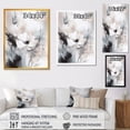 thumbnail image 4 of DESIGN ART Designart "Delicate Grey Flowers V" Floral Canvas Art Print 12 in. wide x 20 in. high, 4 of 5