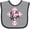 Heather and Black, variant on Inktastic He is Risen Pink Plaid Cross Boys or Girls Baby Bib