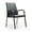 Black, variant on PU Leather Office Chairs Computer Desk Chair with Mid Back Padded Armrests No Wheels