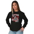 thumbnail image 4 of Funny Quitting Higher Success Rate Plus Size Long Sleeve Graphic Tee Shirt Brisco Brands 2X, 4 of 5