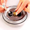 thumbnail image 3 of Smell Proof Smokeless Ashtray, Stainless Steel Ashtrays for Cigarettes Outdoor, Sealed Windproof Ash Tray with Lid for Patio, Indoor or Outdoor, Home, 3 of 4