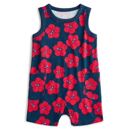 Wonder Nation Baby Boys Tank Romper, Sizes 0M-24M