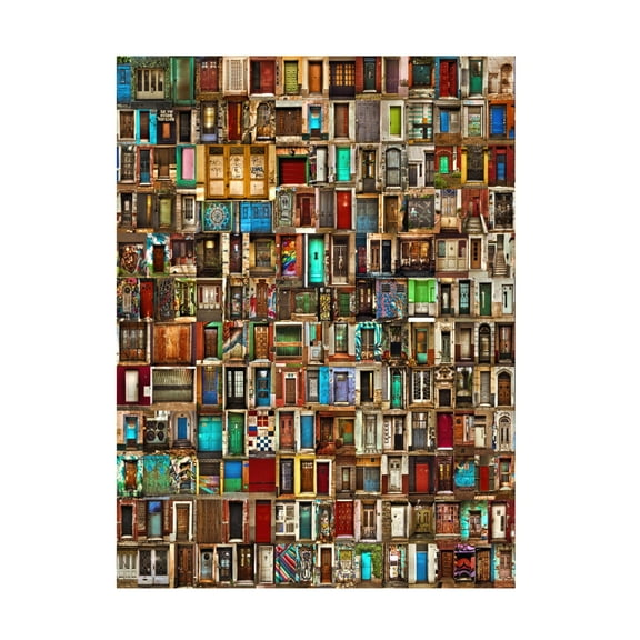 Canvas Wall Art - Roxana Labagnara 'Doors Of Buenos Aires' Wall Art for Living Room, Bedroom, or Office Décor by Trademark Fine Art - 14 x 19 Inches