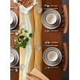 thumbnail image 5 of Hokiten Table Runners 36 Inches Long Dress Scarves, Yellow Brown Farmhouse Kitchen/Dining Table Runner, Short Coffee Tablerunners, Gradient Wave Stripes Modern Geometric 13x36 Inch, 5 of 7