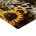 thumbnail image 2 of Ambesonne Leopard Fitted Sheet, Farmhouse Sunflowers Rustic, Queen Size, Earth Yellow and Caramel, 2 of 3
