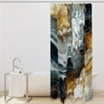 thumbnail image 2 of Marble Waterproof Shower Curtain Set with Hooks, Printed Bathroom Decoration - Curtain Sets for Bathroom Curtains, 2 of 6