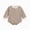 H121-Brown, variant on TOWED22 Unisex Baby Boy Girl Romper Waffle Onesie Clothes Long Sleeve Bubble Oversized Romper Bodysuit Top,Dark Blue,0-3 M