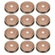 thumbnail image 1 of 12pcs Tapas para frascos Mason 2.76" Cubiertas de lata para conservas con agujero para popote, oro rosa, 1 of 7