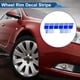 thumbnail image 3 of 1 Juego de Tiras de Decal Cuadradas para Rines Reflectantes Calcomanías Azules PET, 3 of 6
