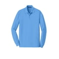 thumbnail image 3 of Port Authority 174 EZCotton 153 Long Sleeve Polo. K8000LS-Azure Blue-3XL, 3 of 4