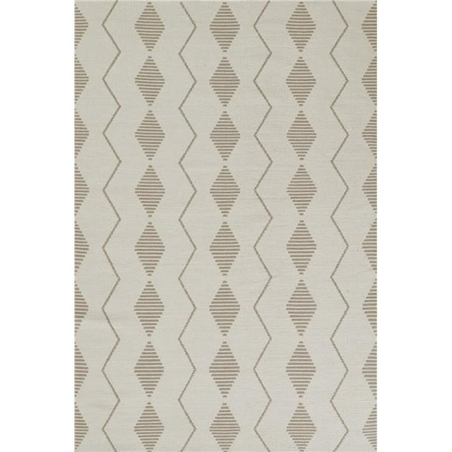 Novogratz MALMOMLO-3IVY80A0 8 x 10 ft. Malmo Hand Woven Contemporary Rectangle Area Rug, Ivory