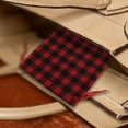 thumbnail image 5 of Unique Bargains 1 Pc Plaid Drawstring Bag Red Cotton Cloth, 5 of 5