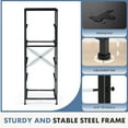 thumbnail image 5 of Nextay Nightstand 5-Drawer Fabric Dresser Bedside Table with Sturdy Steel Frame, Tall Storage Tower Chest with Wood Top for Bedroom, Closet, Living Room, Grey, 5 of 7