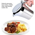thumbnail image 3 of 304 Stainless Steel Double Insulated Gravy Boat 16 oz with Hinged Lid,Sauce Jug and Steak Sauce Pot Double Walled Insulated Thermal (16 oz/450ml), 3 of 6