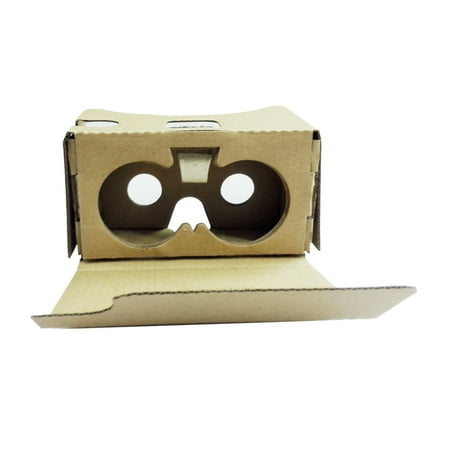 Portable Head-Mounted DIY Cardboard V2.0 3D Glasses 3D VR Virtual Reality Video Glasses for Up to 6" Smart Phones