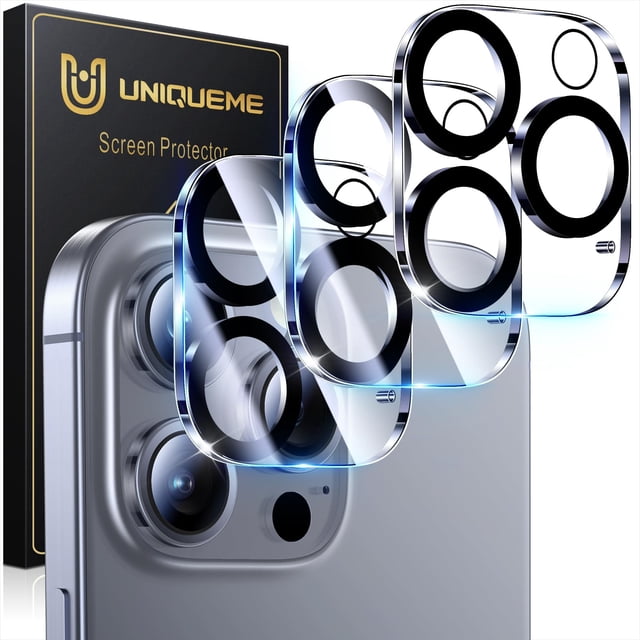 Protector de lente de cámara UniqueMe para iPhone 16 Pro/16 Pro Max
