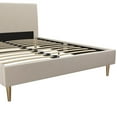 thumbnail image 2 of Mr. Kate Daphne Upholstered Bed, Queen, Ivory Velvet, 2 of 9