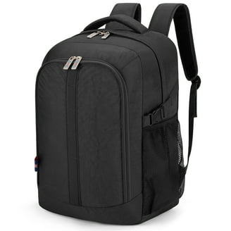 amazonbasics dslr and laptop backpack fit under airplane seat BoardingBlue Personal Item Laptop Backpack for America, Spirit, Frontier Airlines Black