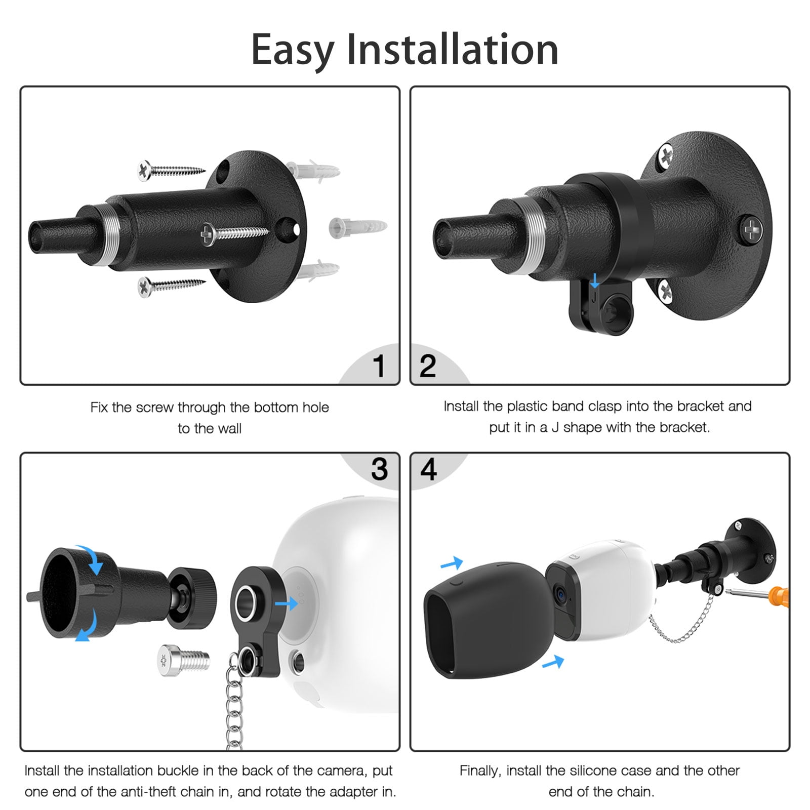 Surveillance Housing & Mounting Brackets Electronics HOLACA Security Outdoor Mount for Arlo pro