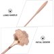 thumbnail image 5 of Cucharas de acero inoxidable con mango largo, cucharas mezcladoras para té, cóctel, café, agitador, flor de cerezo de oro rosa, 3 uds., 5 of 5
