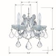 thumbnail image 3 of 4472-CH-CL-MWP Crystorama Lighting Maria Theresa - Two Light Wall Sconce in Classic Style - 10.5 Inches Wide by 12.5 Inches High-Polished Chrome, 3 of 7