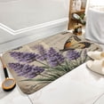 thumbnail image 5 of Lavender Bath Rug/Floor Mat for Bedroom, Soft Plush Microfiber Absorbent Non-Slip Mat, 16 x 24 in, 5 of 8