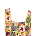thumbnail image 2 of Txlixc Blusa de verano sin mangas para mujeres chaleco de punto hueco bordado a mano de ganchillo de colores Txlixc  moda, 2 of 5