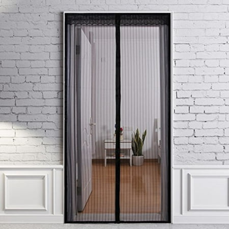 Premium Magnetic Mesh Screen Door Full Frame Velcro Fits Door