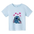 thumbnail image 3 of Camiseta de anime kawaii stitch para niños, camisetas de verano para niños, camisetas casuales de múltiples dibujos animados para niñas, camisetas de manga corta, 3 of 5