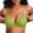 Green, variant on Women's Wireless Triangle Bikini Top Unpadded Plunge Bathing Suit Tops Ribbed Swimsuits V Neck Sexy Mature Bras Beige M