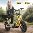 thumbnail image 5 of Caroma Peak 560W Electric Scooters with Seat for Adults, 16" Fat Tire for All-Terrain, 15Miles Max Range, 20mph Top Speed, Commuter Ebike for Adults&Teens, Motorcycle Style, 5 of 9
