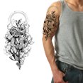 thumbnail image 4 of Tatuajes Removibles Tatuaje Temporal Pegatinas Retro Realista Desechable 4 49x8 27 Pulgadas Impermeable para Cara Cuerpo Mano, 4 of 9
