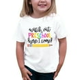 thumbnail image 1 of Hauts pour Filles T-Shirts pour Enfants T-Shirt Imprimé de Maternelle Rentrée des Classes T-Shirt pour Filles Garde-Robe d'École, 1 of 8