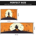 thumbnail image 2 of Halloween Kitchen Rugs and Mats Non Skid Washable Set of 2, Happy Halloween Scary Kitchen Runner Rug, Castle Orange Moon Kitchen Floor Mat Under Sink Mat Throw Rug for Kitchen Doormat, 2 of 6