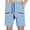 Light Blue, variant on LEKWK Cargo Shorts for Men Elastic Waist Quick Dry Casual Athletic Shorts Lightweight Loose Fit Workout Shorts with Pockets for Hiking Outdoor Travel Fishing