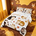 thumbnail image 2 of meiyoeat Cute Cartoon Kitten King Size Comforter Sets,Cute Animal Cat Comforters King Size For Girl,Reversible,3 Pieces,1 Comforter And 2 Pillowcases, 2 of 7