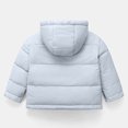 thumbnail image 4 of Gubotare Boys Fall Jacket Kids Kids Boys and Girls Puffer Jacket, Winter Hooded Coat, Medium Weight Size 8-10 Years (Light Blue,8-10 Years), 4 of 7