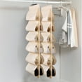 thumbnail image 5 of Hanging Shoe Organizer For Closet With 12 Large Pockets Roating Hanger For Storage Mens Shoes, Clothes,Also Can Used As Travel Shoe Rack Hanging, Usupdd 2025 Hanging Shoe Organizer For Closet, 5 of 6