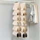 thumbnail image 5 of Organizador de Zapatos Colgante de 12 Bolsillos para Armario | Perchero Giratorio con Ganchos para Zapatos y Ropa de Hombre | Zapatero de Viaje Compacto (Negro/Gris/Beige), 5 of 6