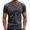 Dark Gray, variant on Yiaimeir Men's Loose Stretch Quick Dry Breathable Sport Vintage Short Sleeve Streetwear,Size M-3XL