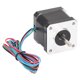 thumbnail image 3 of Motor paso a paso de 2 fases estructura compacta de acero al silicio 42x40 mm Motor paso a paso para impresora con bobina totalmente de cobre Velocidad de respuesta rápida de 2, 3 of 8