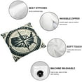 thumbnail image 4 of Vintage Map Compass Throw Pillow Covers  Set of 2 Decorative Pillowcase Cushion Covers Soft Velvet Pillow Cases for Sofa Couch Bed Car Bedroom Home Decor, 4 of 6