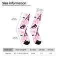 thumbnail image 4 of Goofa Eiffel Tower and Butterflies Printed Men's Crew Socks, Soft Durable Breathable Moisture-Wicking with Odor Control Cotton socks, 4 of 9