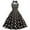 Black, variant on IROINNID Women's V-Neck A-Line Dress Fashion Halter Sleeveless Vintage Printed Party Cocktail Swing Dresses Swing Stretchy Dresses Below The Knee Dress