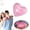 A, variant on Valentine Candy Jar, Fillable Candy Shaped Container, Sweetheart Candy Jar for Sugar Cookie, DIY Gift, Pink, Includes 1 Jar, Flower Shape