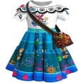 thumbnail image 1 of MesaSe Robe Mirabel pour Filles Isabela Madrigal Robe de Princesse d'Halloween Déguisement Enfants Robe Vêtements Blanc 5-6 Ans, 1 of 8