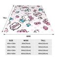 thumbnail image 4 of Hello Kitty Fleece Blanket Super Soft Cozy Throw Blanket 50"X40", Lightweight Fuzzy Comfy Flannel Blanket Warm Plush Throw Blankets For Couch, Sofa, Bed, 4 of 7